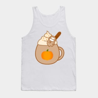 Cute Sloth Pumpkin Spice Latte Tank Top